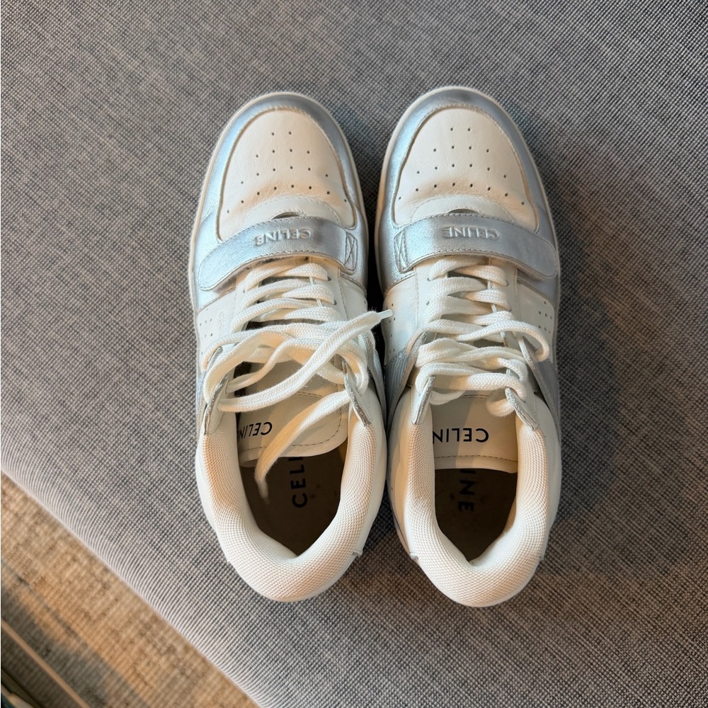 Celine Leather Trainer, Hi-top Sneakers, 39